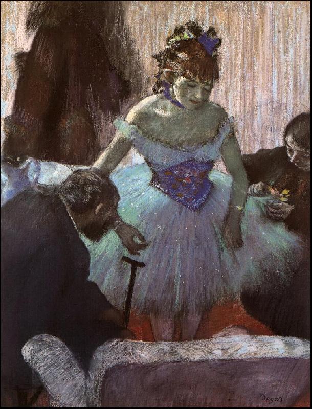 Edgar Degas Before the Entrance on Stage